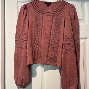 dark rose long sleeve top